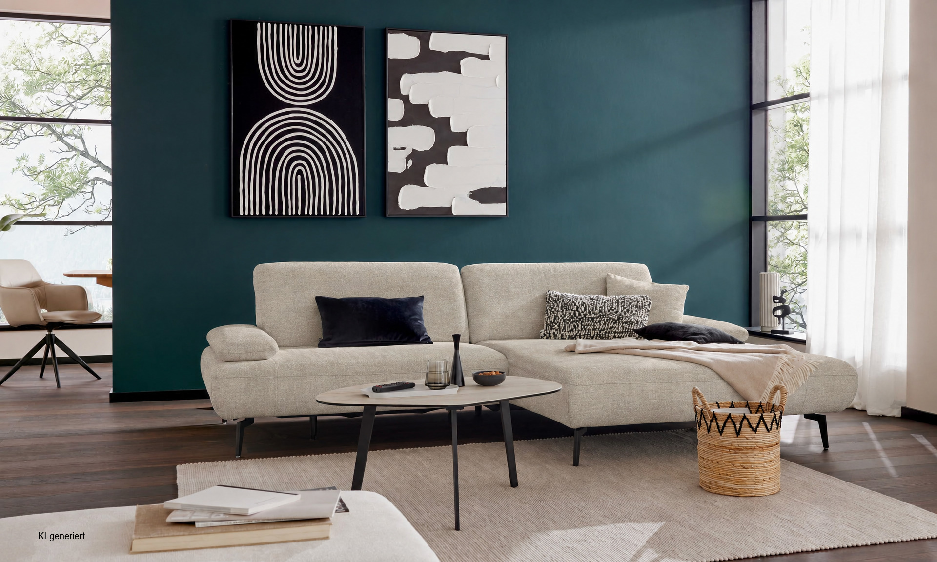 IL4306 Cyber desert Ecksofa ohne Funktionen rechts