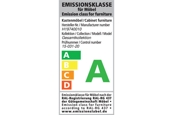 GWINNER Emissionslabel Kastenm bel