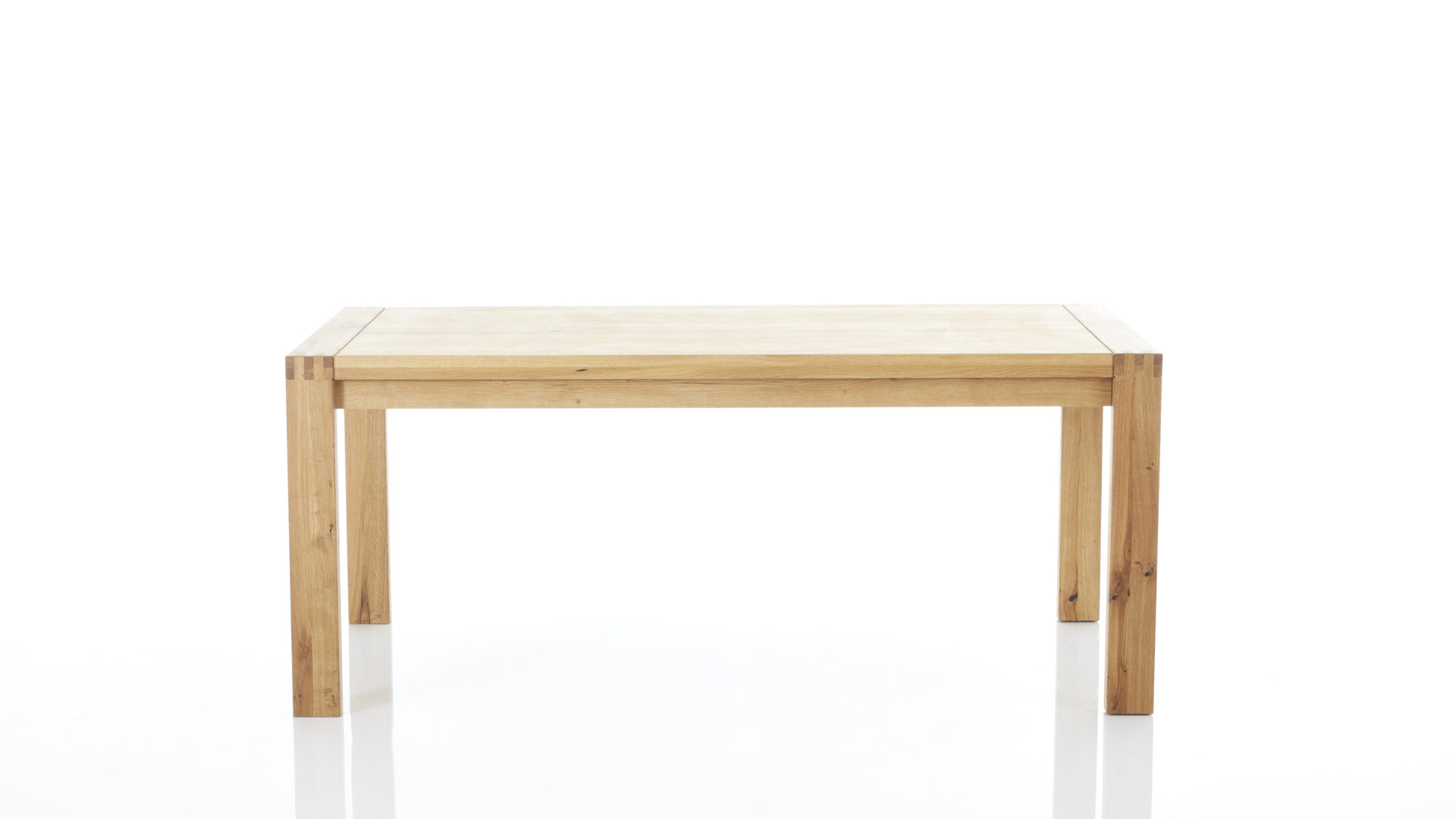 Esstisch Decker | il aus Holz in Holzfarben Interliving Wohnzimmer Serie 2003 - Funktions- Esstisch geölte Asteiche – ca. 160-260 x 90 cm