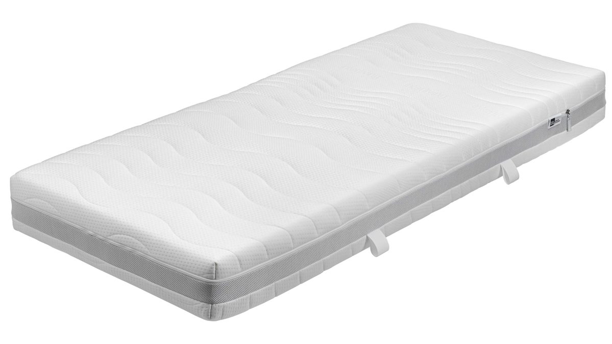 Schaumstoffmatratze Interliving aus Stoff in Weiß Interliving Matratze Medikontur 1908 offenporiger Schaum, H2 – Liegefläche ca. 90 x 200 cm