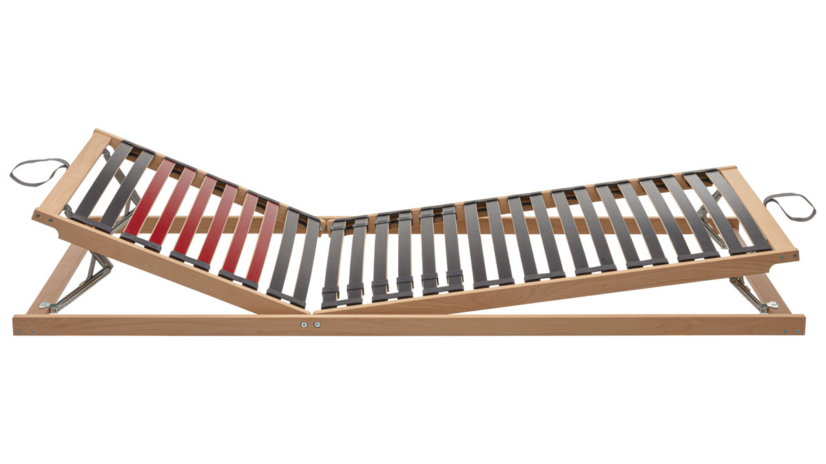 Lattenrost Interliving aus Holz in Holzfarben Interliving Lattenrost Serie 1951 - V6150 manuelle Kopf- und Fußteilverstellung – Liegefläche ca. 100 x 200 cm