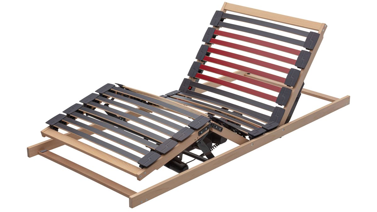 Lattenrost Interliving aus Holz in Holzfarben Interliving Lattenrost Serie 1952 - V6286 dreifach motorisch mit Funk-Fernbedienung – Liegefläche ca. 140 x 200 cm