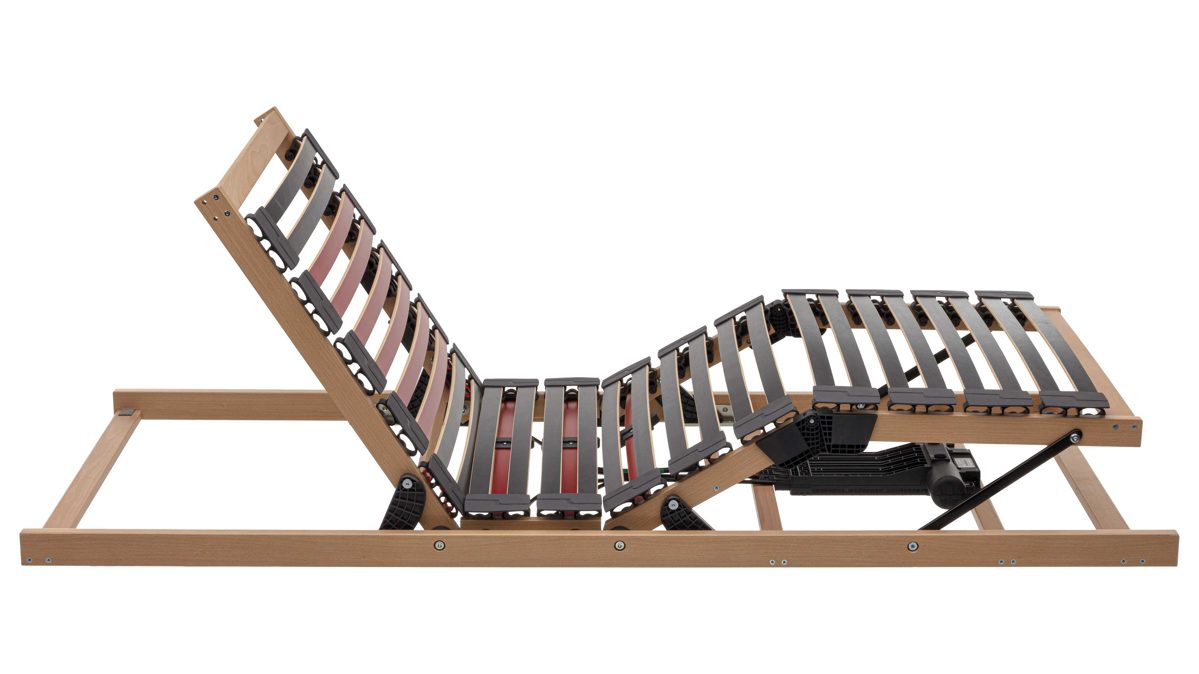Lattenrost Interliving aus Holz in Holzfarben Interliving Lattenrost Serie 1952 - V6289 Smart zweifach motorisch mit Funk-Fernbedienung – Liegefläche ca. 100 x 200 cm