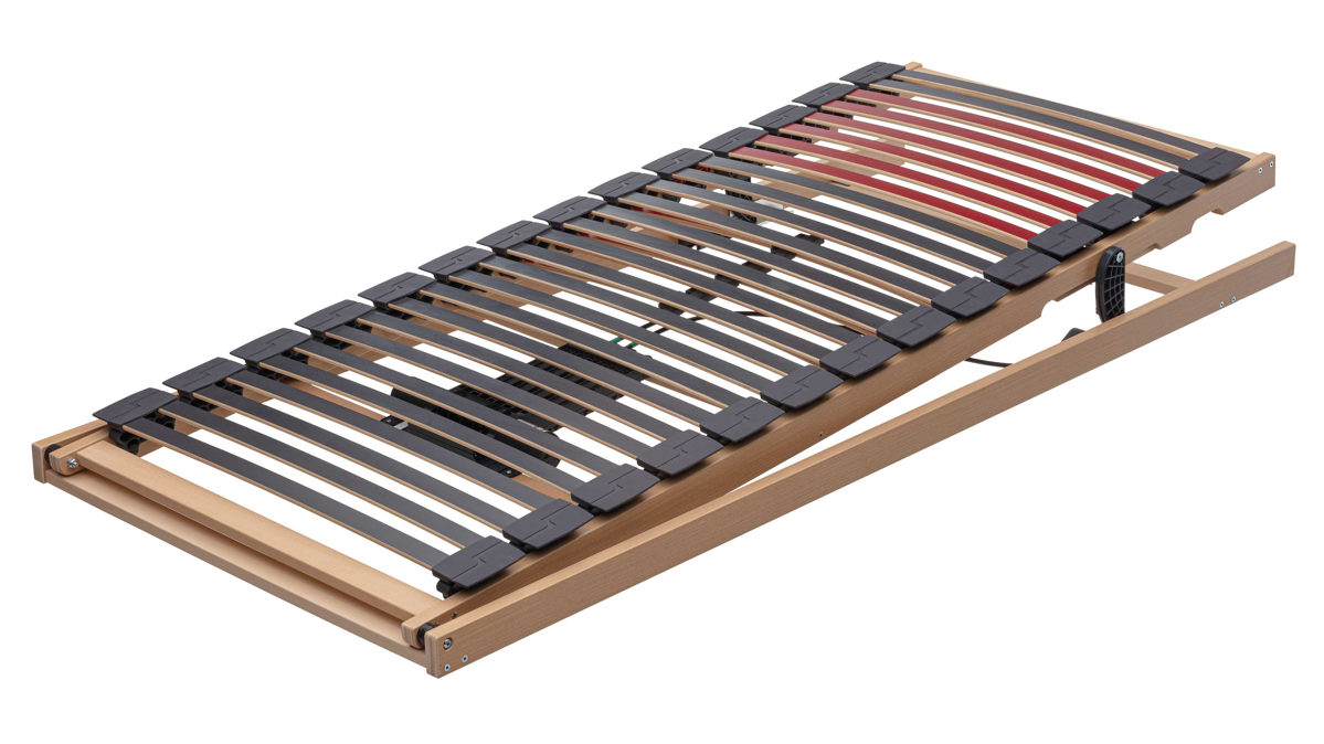 Lattenrost Interliving aus Holz in Holzfarben Interliving Lattenrahmen Medikontur 1952 - V6293 Reflux motorisch mit Funk-Fernbedienung – Liegefläche ca. 90 x 200 cm