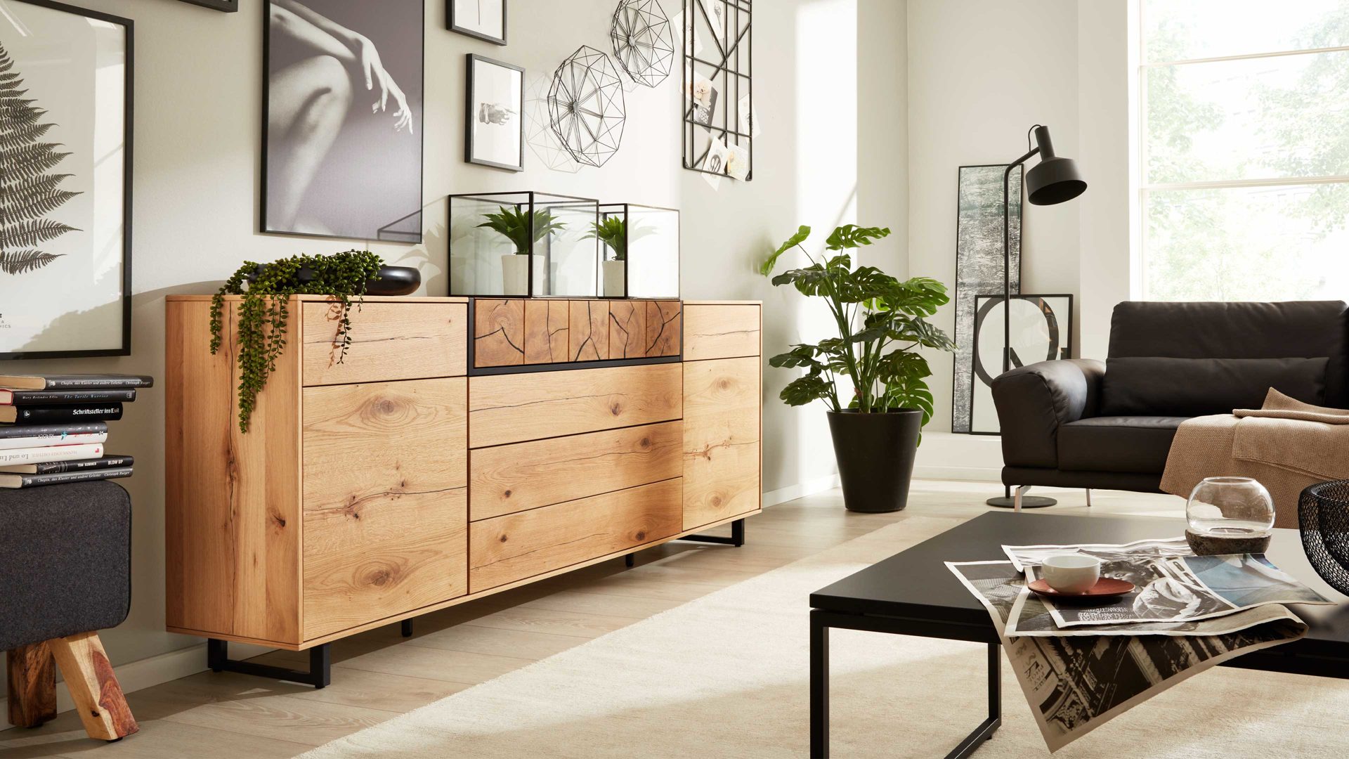 Interliving Wohnzimmer Serie – Sideboard , Raucheiche Interliving Wohnzimmer Serie – Sideboard , Raucheiche