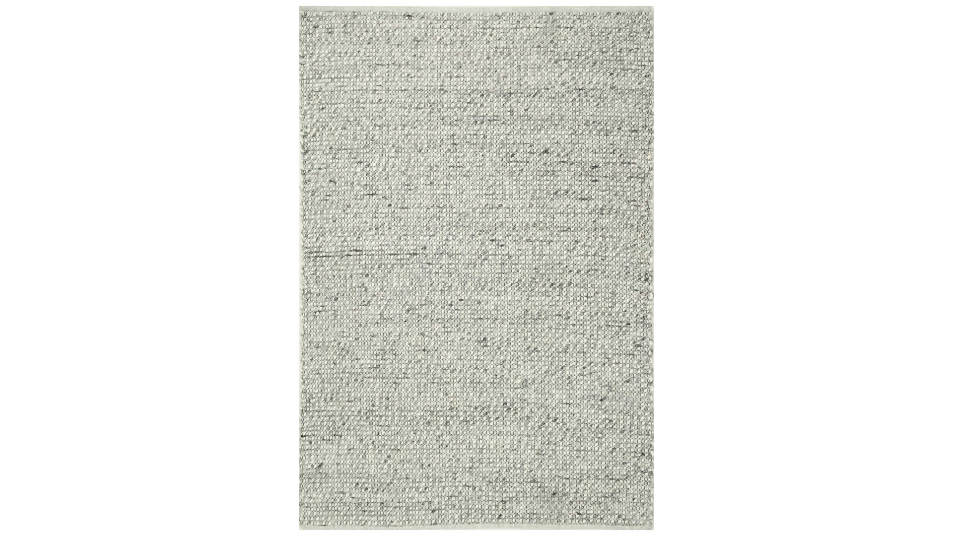 Handwebteppich Interliving aus Naturfaser in Weiß Interliving Teppich Serie B-8001 Kalkstein – ca. 140 x 190 cm