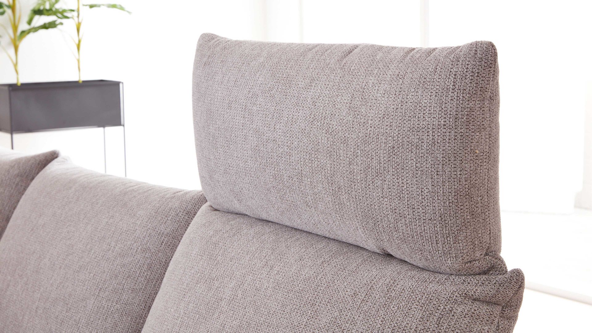 Interliving Sofa 39 steingrauer - Kopfstütze 87-82, - Serie Bezug 4400 GCP