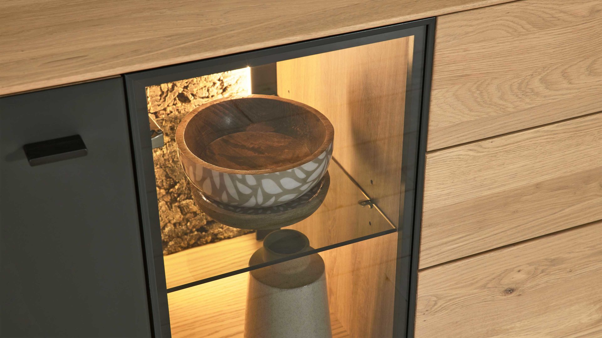 Möbelbeleuchtung Interliving aus Kunststoff in Weiß Interliving Wohnzimmer Serie 2025 - LED-Profilbeleuchtungs-Set zweiteilig