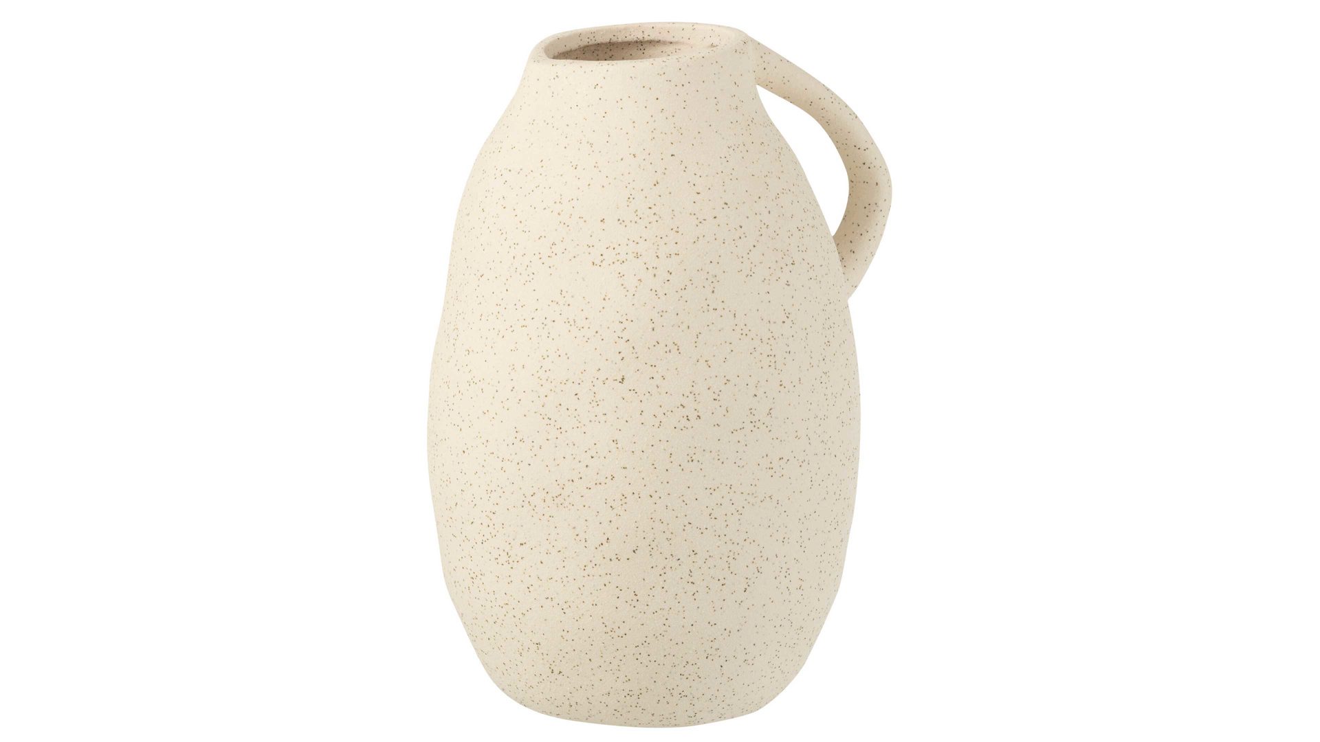 Vase Interliving BEST BUDDYS! aus Keramik in Beige Interliving BEST BUDDYS! Vase Krug gesprenkeltes beiges Steinzeug - Höhe ca. 25 cm