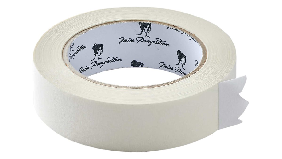 Klebeband MissPompadour aus Naturfaser in Weiß MissPompadour Zum Abkleben Länge ca. 50 m