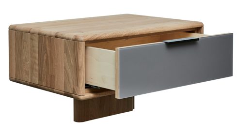 Komplettzimmer Interliving aus Holz in Grau Interliving Schlafzimmer Serie 1015 – Komplettzimmer mit vielen Extras Siena, Wildeiche & Kopfteilpolster – sechstürig, Liegefläche 180 x 200 cm