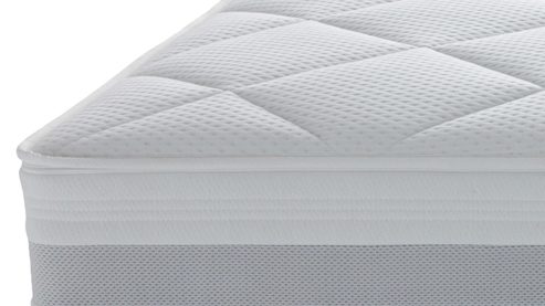 Federkernmatratze Interliving aus Stoff in Weiß Interliving Matratze Medikontur 1931 Taschenfederkern, H4 – Liegefläche ca. 80 x 200 cm