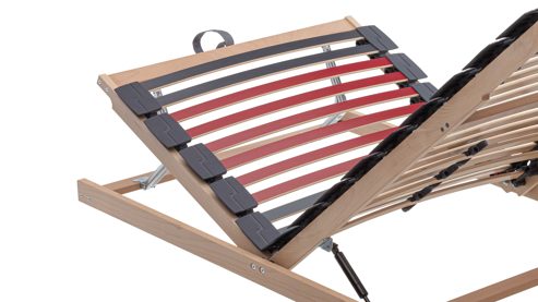 Lattenrost Interliving aus Holz in Holzfarben Interliving Lattenrost Serie 1952 manuell mit Hebehilfe – Liegefläche ca. 140 x 200 cm