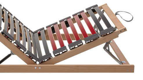 Lattenrost Interliving aus Holz in Holzfarben Interliving Lattenrost Serie 1952 manuell mit Hebehilfe – Liegefläche ca. 140 x 200 cm