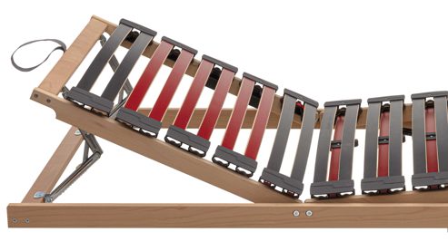 Lattenrost Interliving aus Holz in Holzfarben Interliving Lattenrost Serie 1952 manuell mit Hebehilfe – Liegefläche ca. 140 x 200 cm