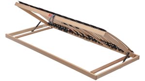 Lattenrost Interliving aus Holz in Holzfarben Interliving Lattenrost Serie 1952 - V6257 links mit Hebehilfe – Liegefläche ca. 90 x 190 cm