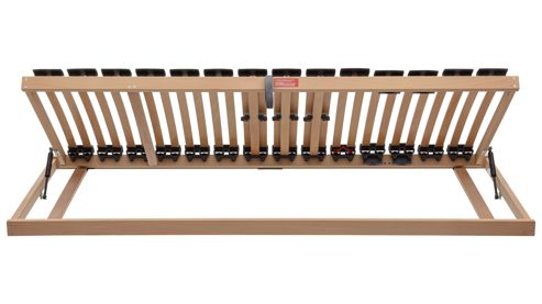 Lattenrost Interliving aus Holz in Holzfarben Interliving Lattenrost Serie 1952 - V6257 links mit Hebehilfe – Liegefläche ca. 90 x 190 cm