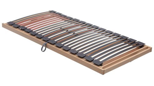 Lattenrost Interliving aus Holz in Holzfarben Interliving Lattenrost Serie 1952 mit Hebehilfe für linke Bettseiten links mit Hebehilfe – Liegefläche ca. 90 x 190 cm