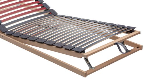 Lattenrost Interliving aus Holz in Holzfarben Interliving Lattenrost Serie 1952 mit manueller Kopf- und Fußteilverstellung manuell – Liegefläche ca. 100 x 200 cm