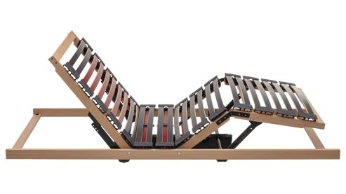 Lattenrost Interliving aus Holz in Holzfarben Interliving Lattenrost Serie 1952 mit zwei funkgesteuerten Motoren zweifach motorisch mit Funk-Fernbedienung – Liegefläche ca. 90 x 190 cm