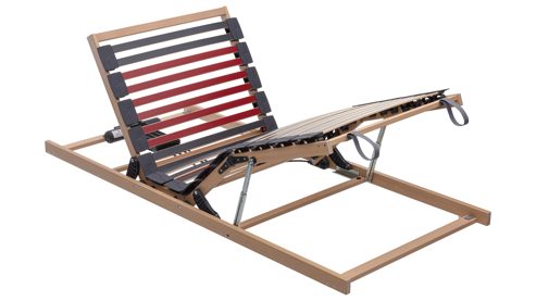 Lattenrost Interliving aus Holz in Holzfarben Interliving Lattenrost Serie 1952 - V6291 mit Bettkastenzugang zweifach motorisch mit Funk-Fernbedienung – Liegefläche ca. 120 x 200 cm