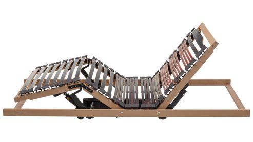 Lattenrost Interliving aus Holz in Holzfarben Interliving Lattenrost Serie 1953 - V6386 dreifach motorisch mit Funk-Fernbedienung – Liegefläche ca. 90 x 200 cm