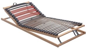 Lattenrost Interliving aus Holz in Holzfarben Interliving Lattenrost Serie 1953 mit langen Verstellzonen manuell verstellbar – Liegefläche ca. 80 x 200 cm