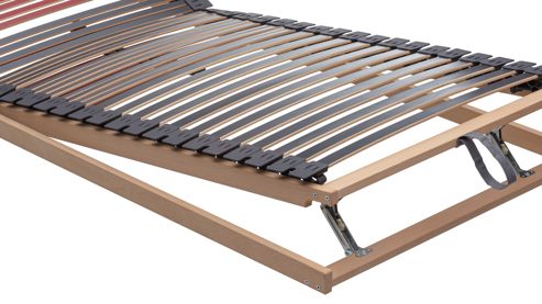 Lattenrost Interliving aus Holz in Holzfarben Interliving Lattenrost Serie 1953 mit langen Verstellzonen manuell verstellbar – Liegefläche ca. 100 x 200 cm