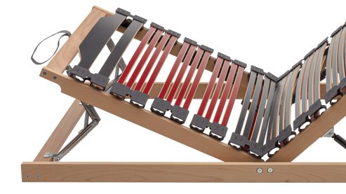 Lattenrost Interliving aus Holz in Holzfarben Interliving Lattenrost Serie 1953 manuelle Verstellung mit Hebehilfe mit Hebehilfe & manuell verstellbar – Liegefläche ca. 100 x 200 cm