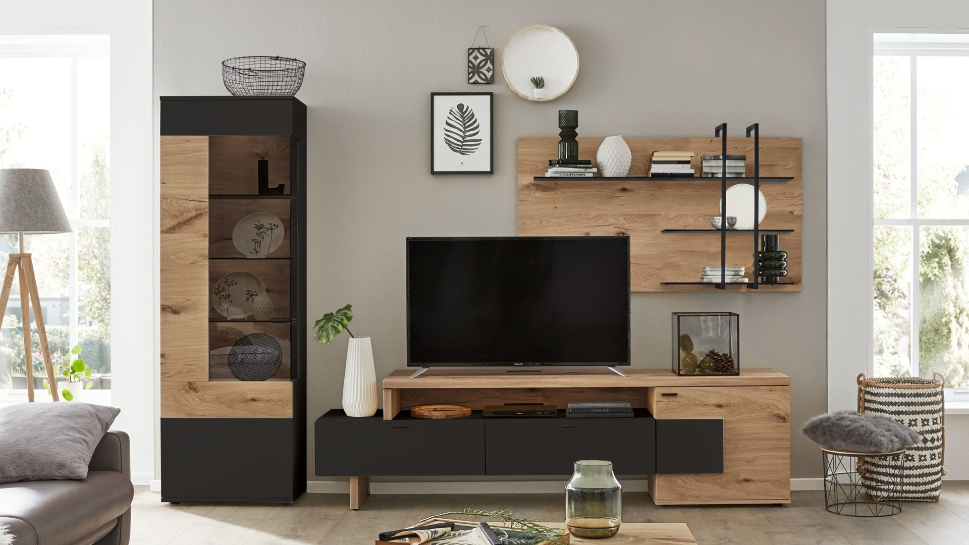Luxus Graue Sofas Und Sesseln Stehend Einem Skandinavischen
