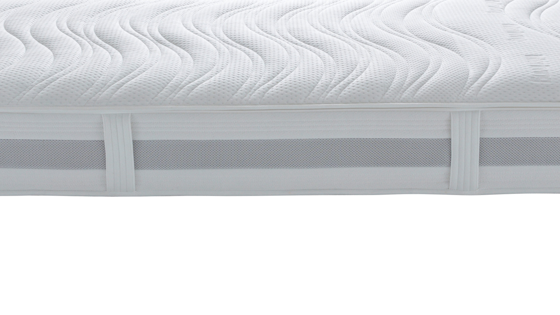 Federkernmatratze Interliving aus Stoff in Weiß Interliving Matratze Medikontur 1913 Taschenfederkern, H2 – Liegefläche ca. 200 x 200 cm