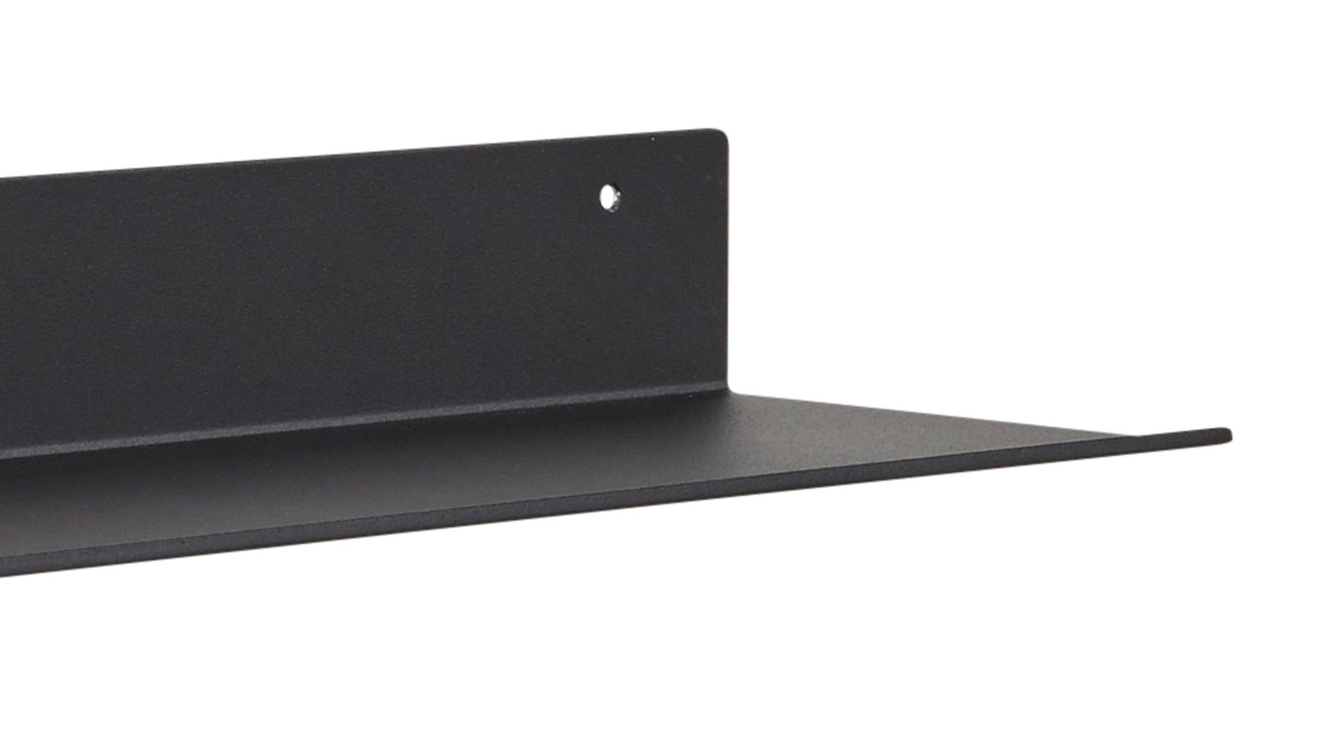 Regal Interliving aus Metall in Schwarz Interliving Garderoben Serie 6005 – Ablageboard 802 anthrazitfarbenes Metall – Länge ca. 32 cm