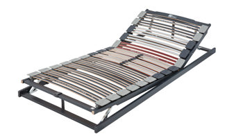 Lattenrost Interliving aus Holz in Grau Interliving Lattenrost Serie 1943 mit manuellen Funktionen manuelle Kopf- & Fußteilverstellung – Liegefläche ca. 90 x 190 cm