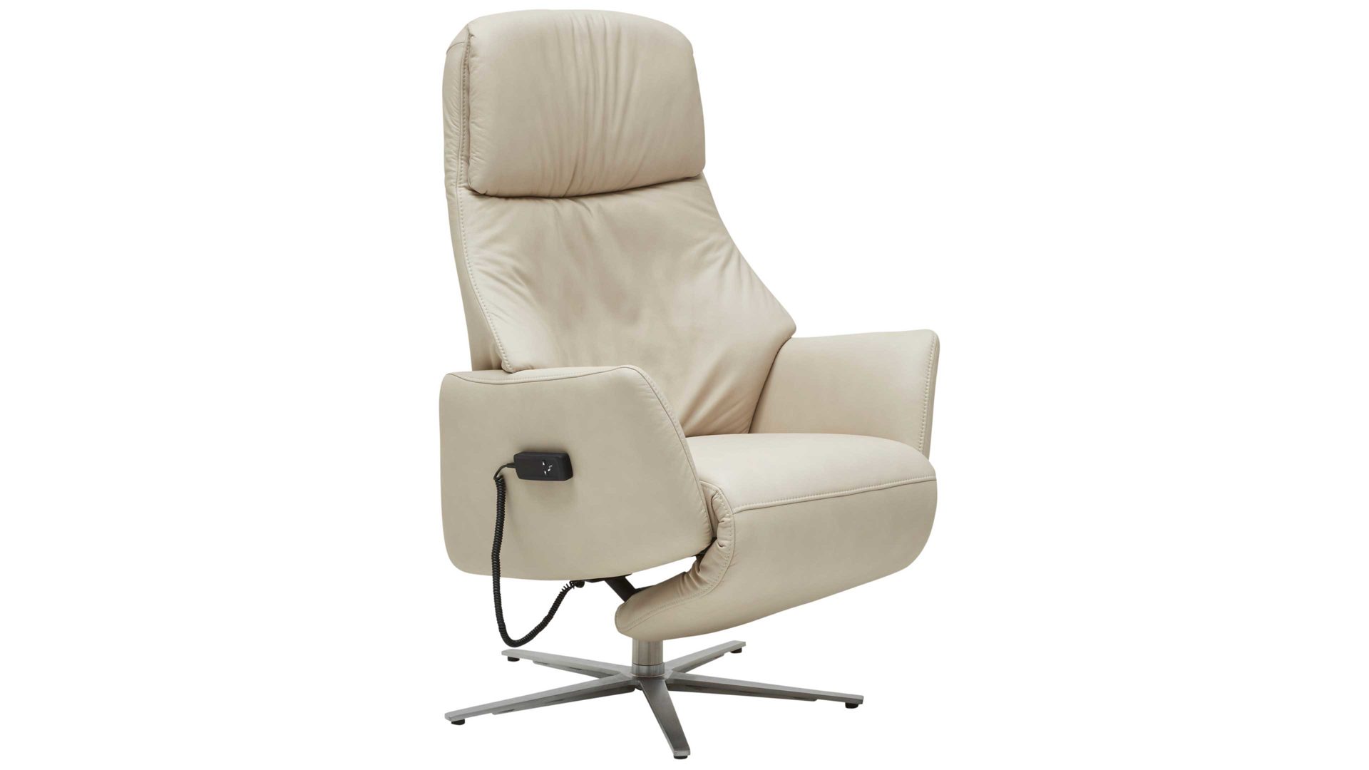 Serie Sessel 4520 47U42, Interliving Sessel & marmorfarbenes Longlife-Leder -