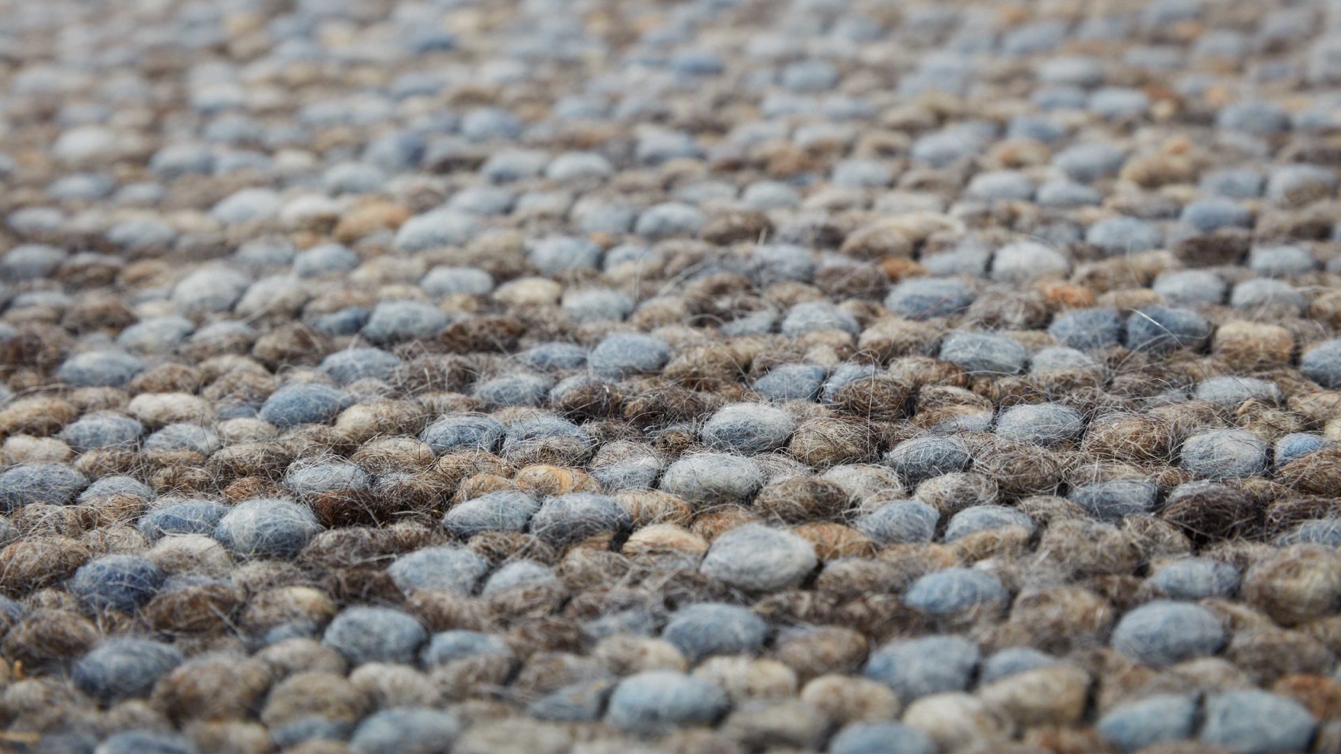 Handwebteppich Interliving aus Naturfaser in Dunkelblau Interliving Teppich Serie B-8001 Ocean – ca. 65 x 130 cm