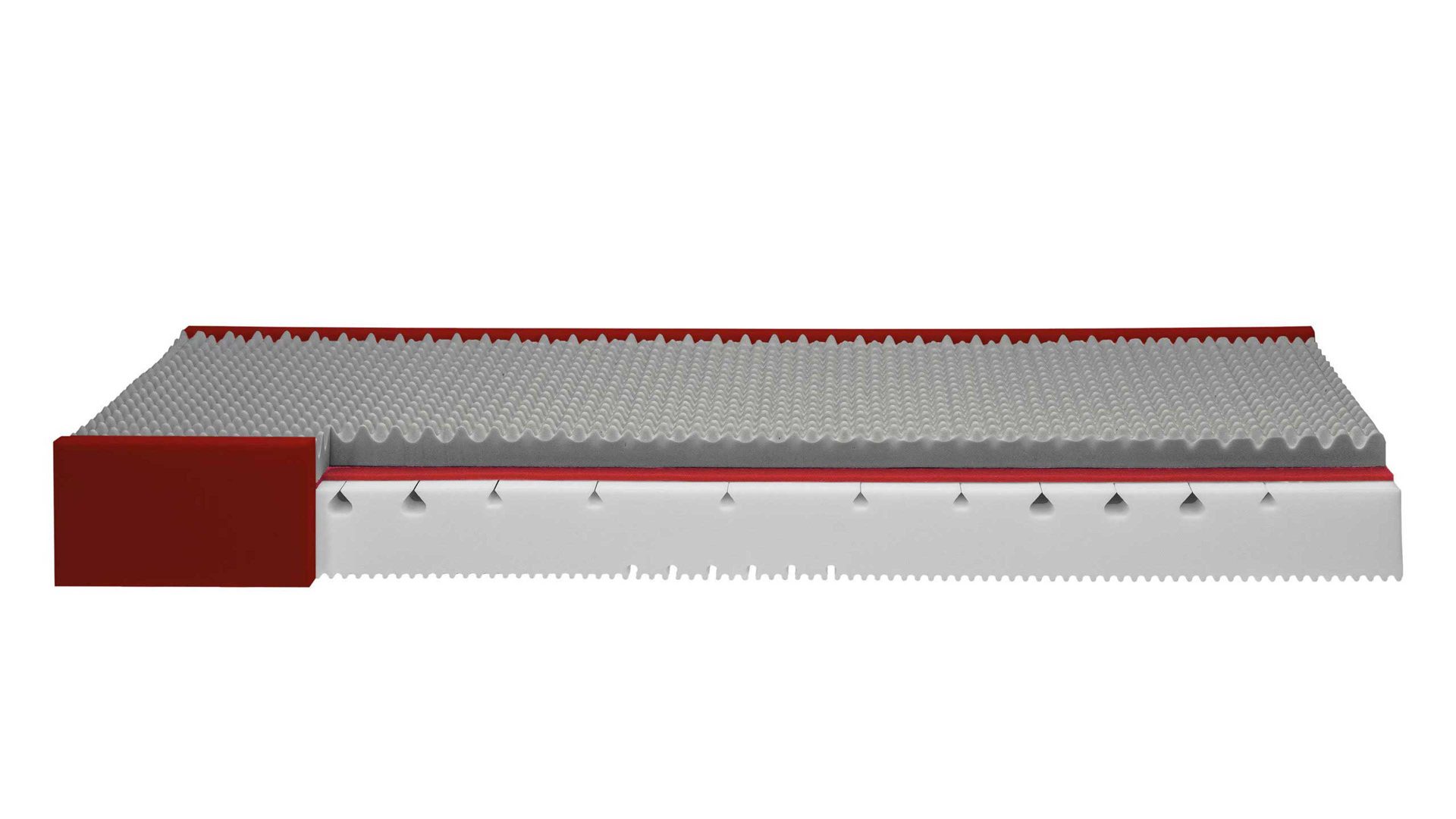 Kaltschaummatratze Interliving aus Stoff in Weiß Interliving Matratze Medikontur 1914 Kaltschaum, H3 – Liegefläche ca. 90 x 190 cm