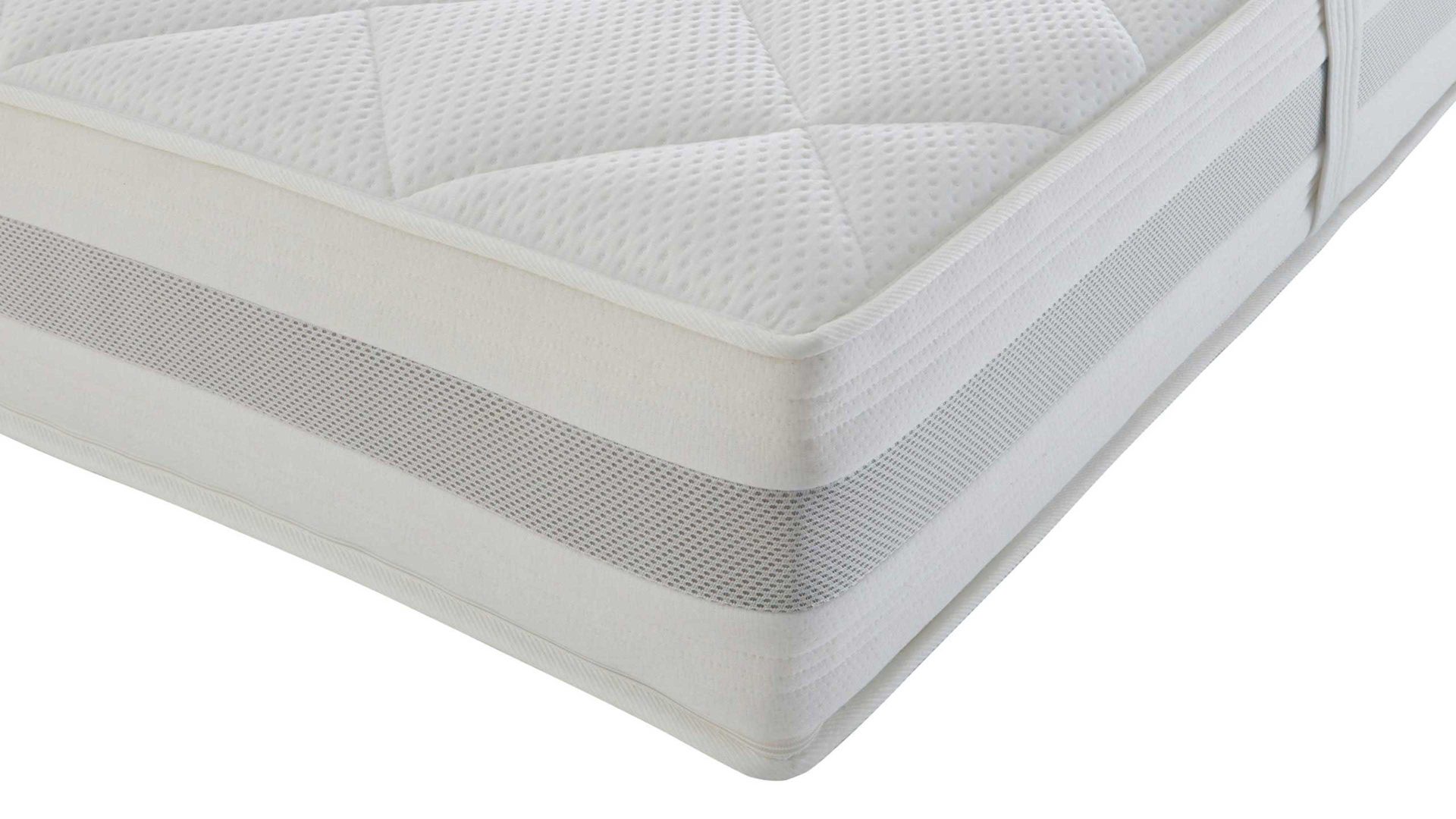 Kaltschaummatratze Interliving aus Stoff in Weiß Interliving Matratze Medikontur 1914 Kaltschaum, H2 – Liegefläche ca. 140 x 200 cm