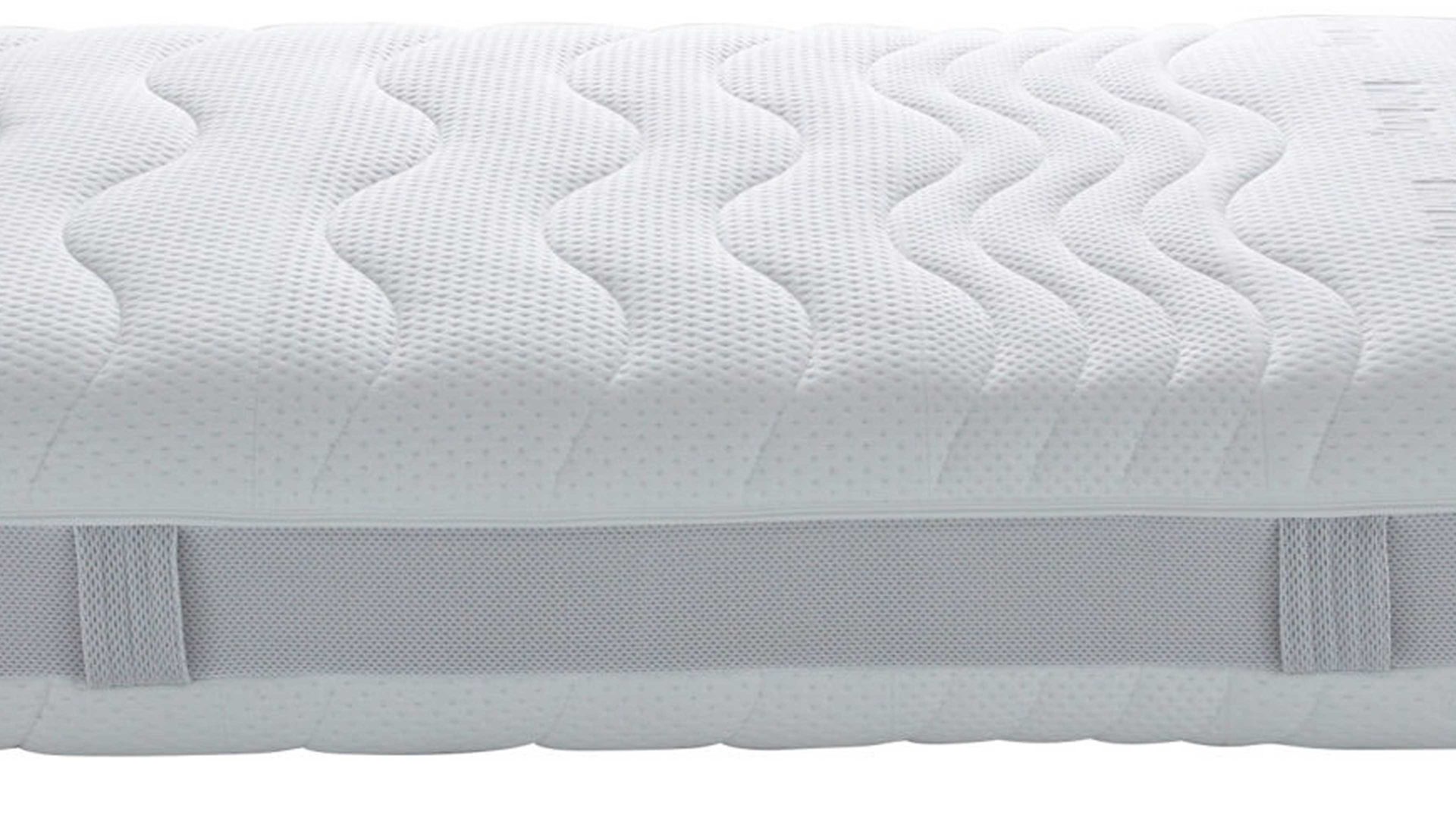 Federkernmatratze Interliving aus Stoff in Weiß Interliving Matratze Medikontur 1911 Taschenfederkern, H3 – Liegefläche ca. 90 x 200 cm