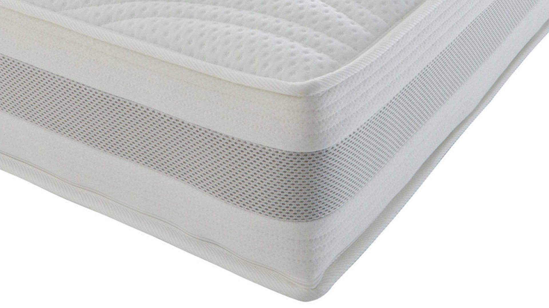 Kaltschaummatratze Interliving aus Stoff in Weiß Interliving Matratze Medikontur 1912 Kaltschaum, H3 – Liegefläche ca. 160 x 200 cm