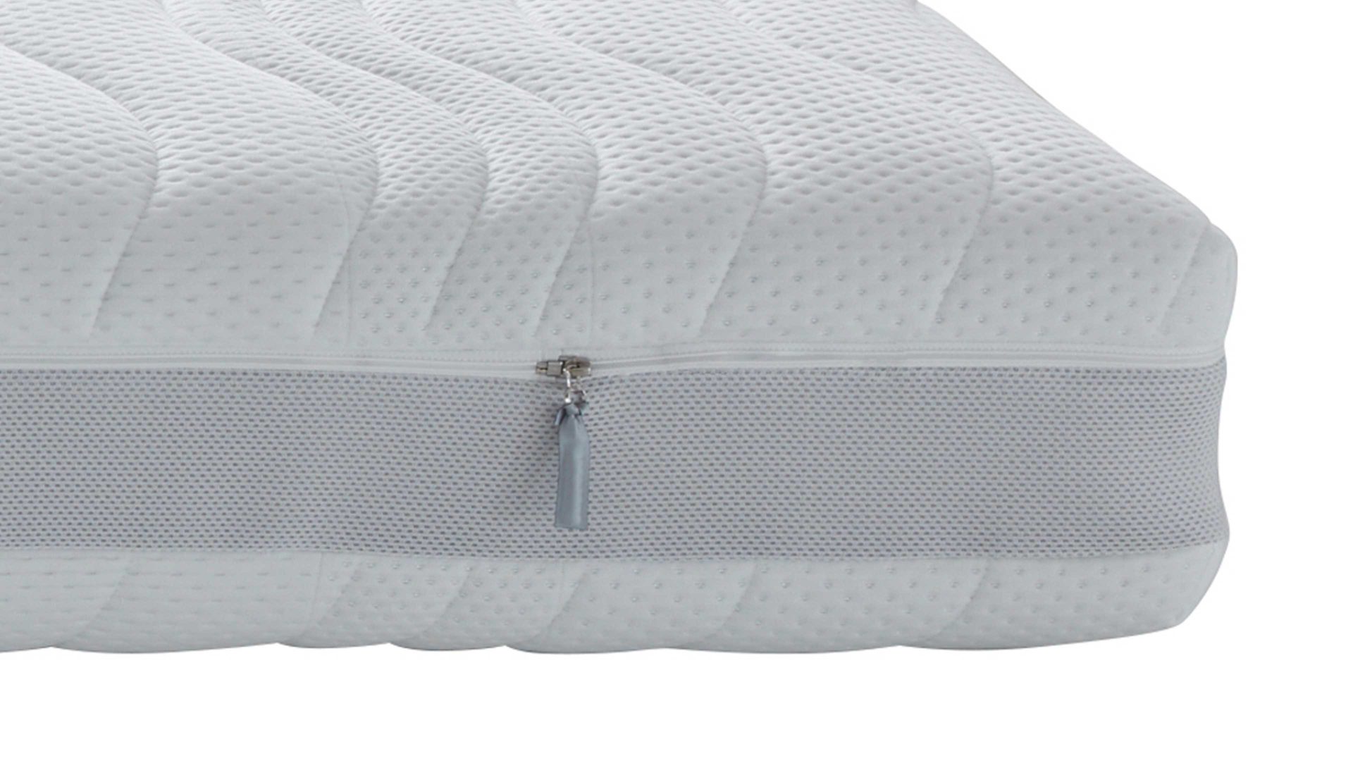 Federkernmatratze Interliving aus Stoff in Weiß Interliving Matratze Medikontur 1911 Taschenfederkern, H4 – Liegefläche ca. 200 x 200 cm