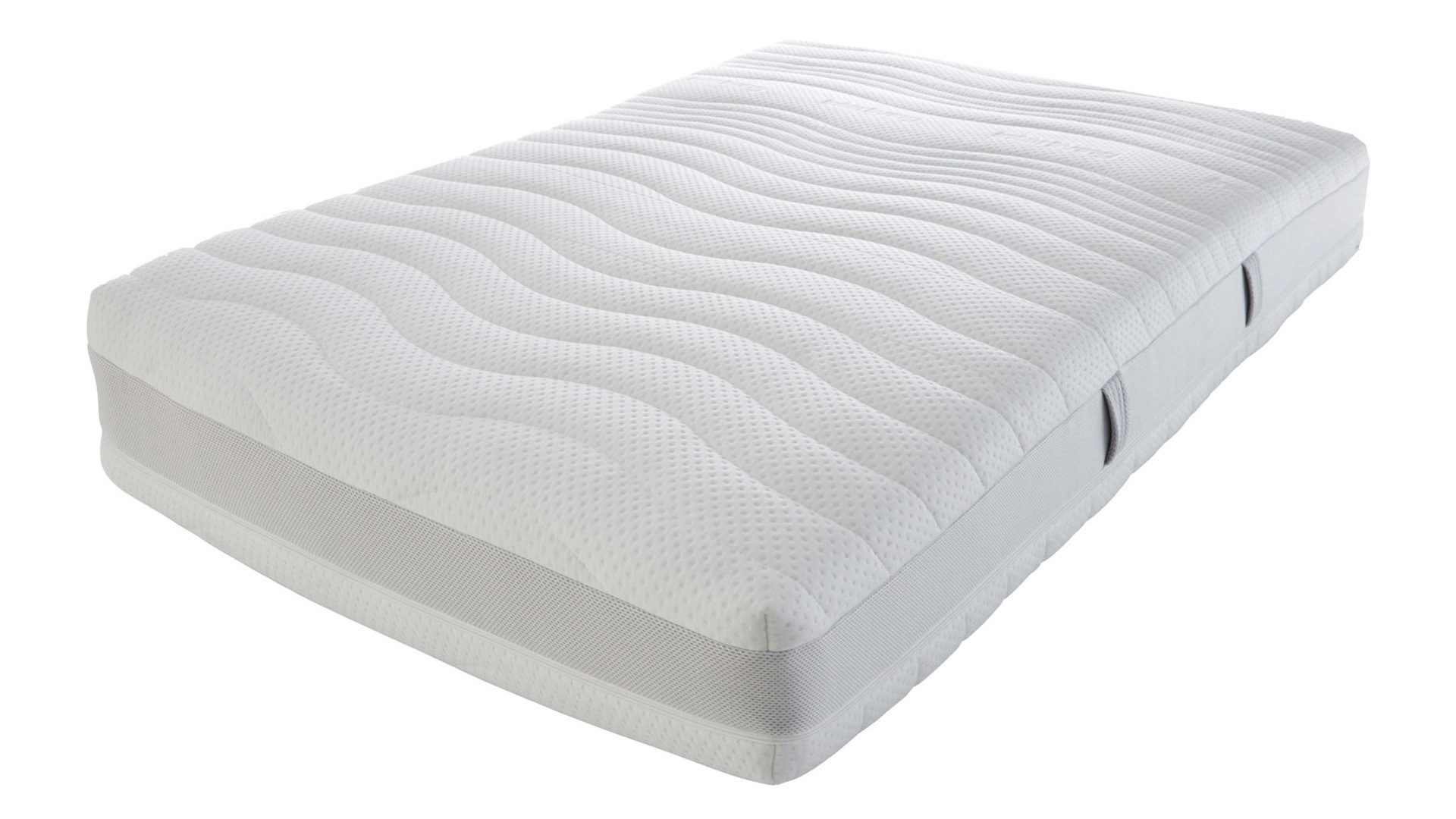 Federkernmatratze Interliving aus Stoff in Weiß Interliving Matratze Medikontur 1911 Taschenfederkern, H3 – Liegefläche ca. 160 x 200 cm