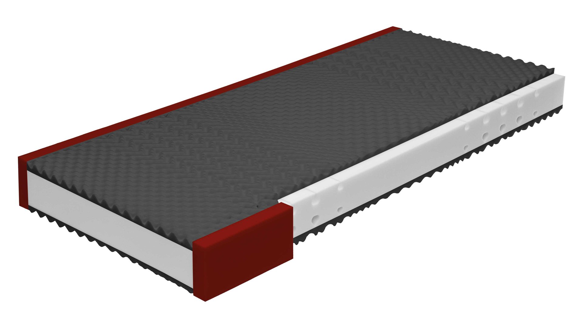 Kaltschaummatratze Interliving aus Stoff in Weiß Interliving Matratze Medikontur 1910 Kaltschaum, H4 – Liegefläche ca. 100 x 190 cm