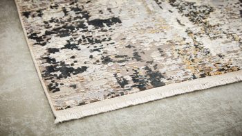 Webteppich Interliving aus Mischgewebe in Grau Interliving Teppich Serie L-8600 Grau-Creme 912 – ca. 140 x 200 cm