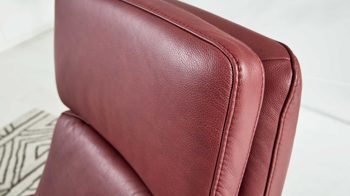 Relaxsessel Interliving aus Leder in Dunkelrot Interliving Sessel Serie 4541 – Relaxsessel C manuell - barolofarbenes LongLife-Leder Rodeo & Sternfuß V4S