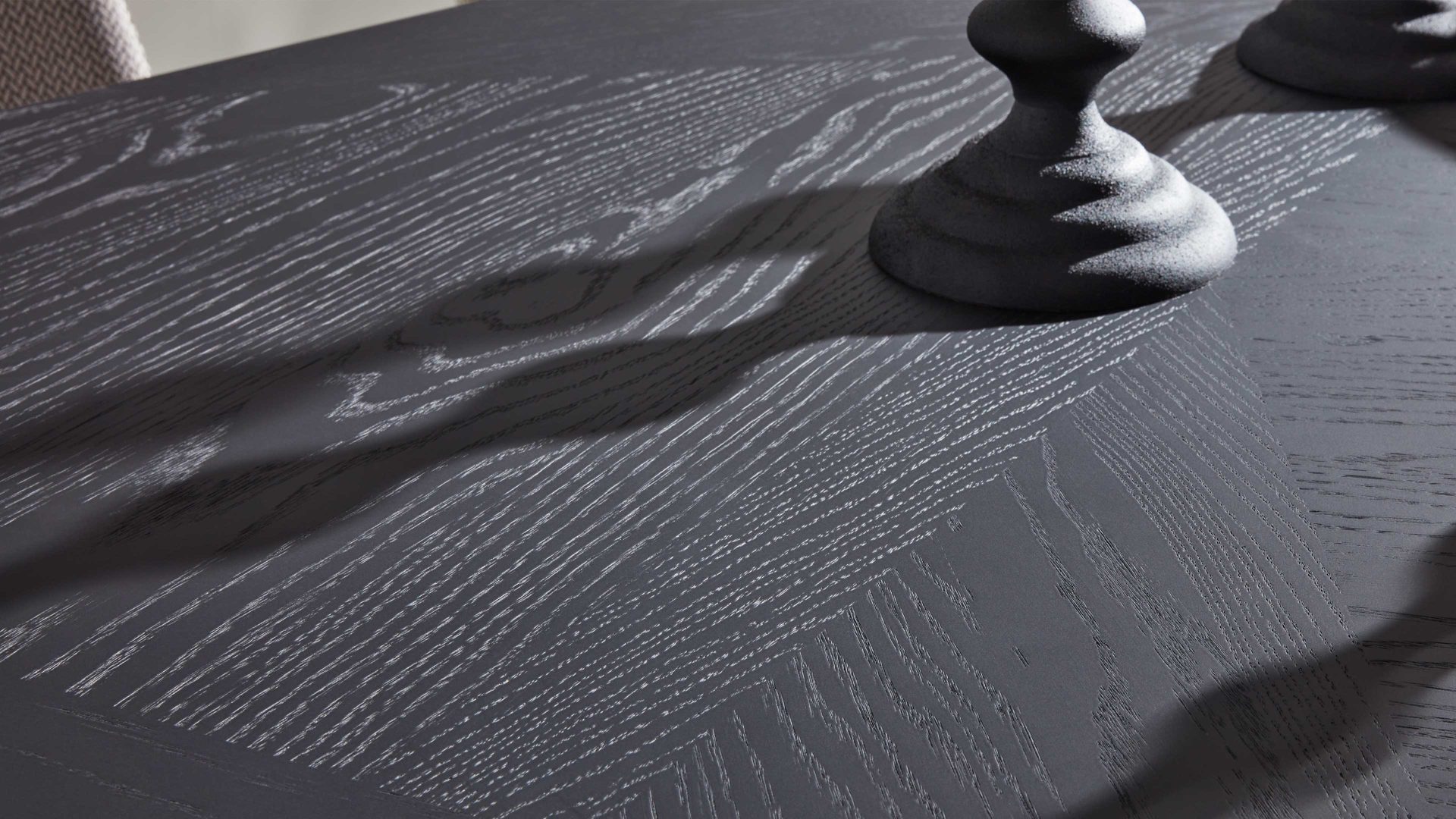 Esstisch Interliving aus Holz in Schwarz Interliving Esszimmer Serie 5110 - Esstisch mattschwarzes Eichefurnier - ca. 100 x 180 cm