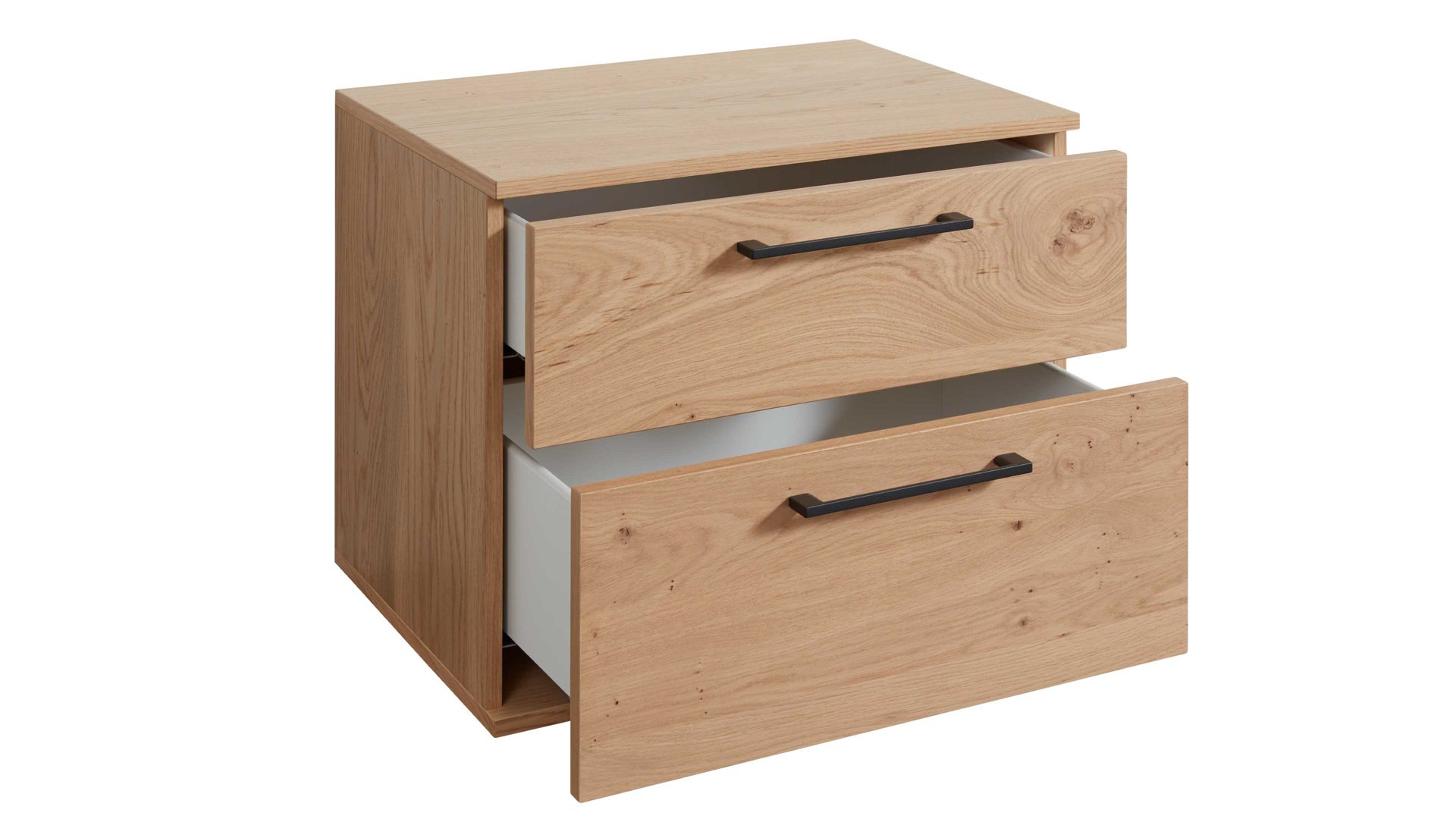 Komplettzimmer Interliving aus Holz in Holzfarben Interliving Schlafzimmer Serie 1024 – Komplettzimmer Design 24, vierteilig - Balkeneiche