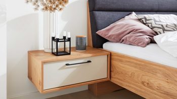 Komplettzimmer Interliving aus Holz in Weiß Interliving Schlafzimmer Serie 1023 – Komplettzimmer Weiß & Balkeneiche - vierteilig