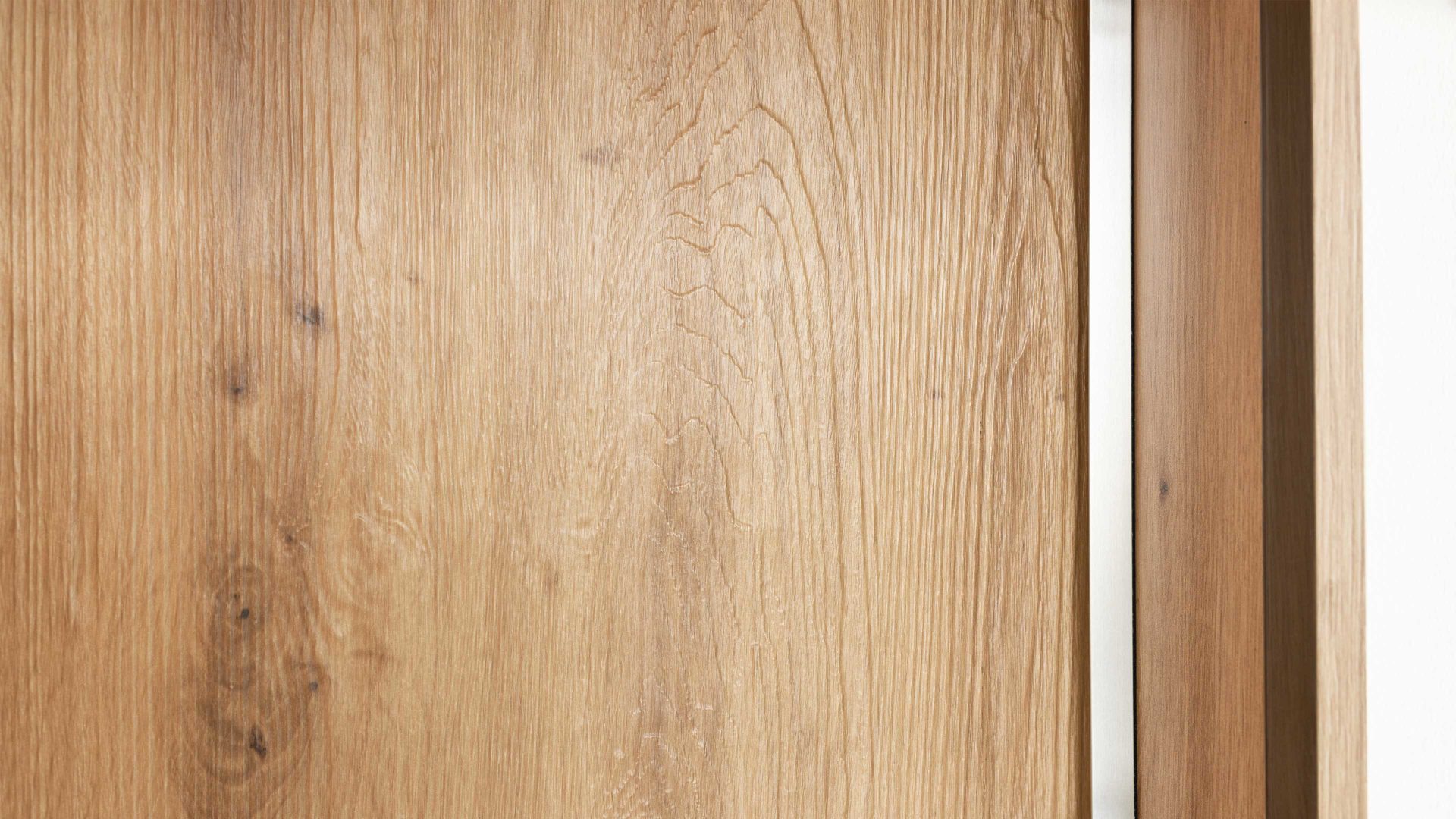 Wohnwand Interliving aus Holz in Holzfarben Interliving Wohnzimmer Serie 2110 - Wohnwand EB34501 Alteiche - fünfteilig, Breite ca. 345 cm