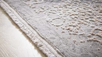 Webteppich Interliving aus Mischgewebe in Dunkelgrau Interliving Teppich Serie G-8050 graubraunes Vintagemuster - ca. 200 x 290 cm