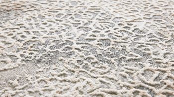 Webteppich Interliving aus Mischgewebe in Dunkelgrau Interliving Teppich Serie G-8050 graubraunes Vintagemuster - ca. 200 x 290 cm